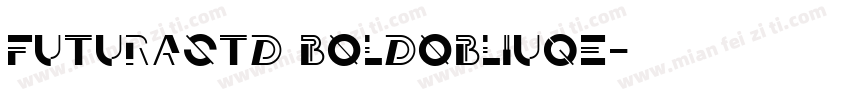 futurastd boldobliuqe字体转换